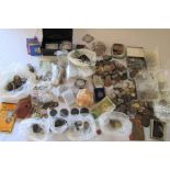 Large quantity of GB and world coins inc crowns, George III, US half dollar etc