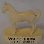 Kelsboro Ware White Horse Whisky figurine Ht 22cm