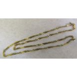 9ct gold necklace weight 3.1 g L 40 cm