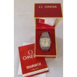 Gents Omega De Ville quartz wrist watch with original box and guarantee c.1982