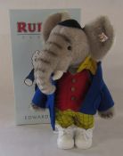 Steiff Rupert Classic collection Edward Trunk limited edition 839/1500 2007 H 28 cm complete with