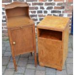 Art Deco bedside cabinet & a Victorian pot cupboard