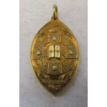 15ct gold medal Church of Ireland Training college Lewis memorial 'Ellen Dickson 1914' Birmingham