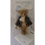 Steiff limited edition bear Sir Edward 833/1500 old gold H 28 cm complete with box and certificate