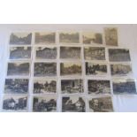 Lincolnshire interest - collection of 24 Louth flood postcards (19 Benton cards, 5 others)