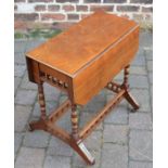 Victorian aesthetic influence drop leaf table top 60cm by 62cm