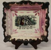 Sunderland lustre rectangular plaque 
