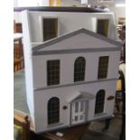 Dolls house complete with large quantity of furniture and accessories H 70 cm L 54 cm D 40 cm