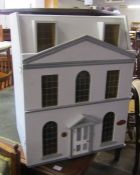 Dolls house complete with large quantity of furniture and accessories H 70 cm L 54 cm D 40 cm