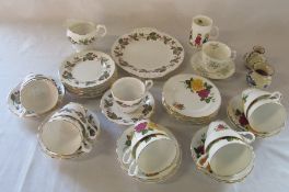 Royal Standard and Royal Ascot part tea services, Royal Albert Haworth cup and saucer etc