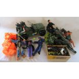 Selection of Action Man figurines and accessories