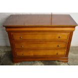 Exigence chest of drawers with ogee moulded top drawer W 114cm D 50cm H 82cm