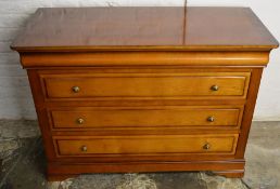 Exigence chest of drawers with ogee moulded top drawer W 114cm D 50cm H 82cm
