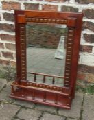 Mahogany gallery mirror H 61.5 cm