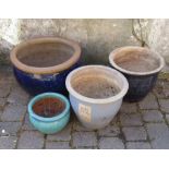 Assorted garden planters