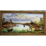 Picture rug wall hanging 132 cm x 69 cm