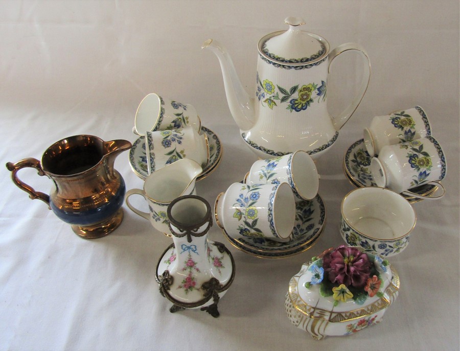 Paragon Comtessa coffee set, lustre jug etc