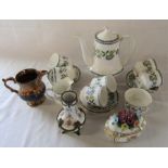 Paragon Comtessa coffee set, lustre jug etc