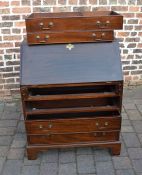 Reproduction Georgian mahogany bureau (drawers need attention to fit)