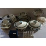 Selection of Midwinter tableware, Carltonware legs toast rack, Wedgwood Devon Rose ice bucket, Royal