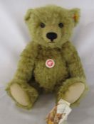 Steiff classic mohair teddy bear with growler H 42 cm (comes with Steiff carrier bag)