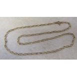 9ct gold link necklace weight 6.3 g L 20"