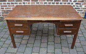 1930's oak desk - H Baldock & Sons Ltd Liverpool