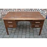 1930's oak desk - H Baldock & Sons Ltd Liverpool