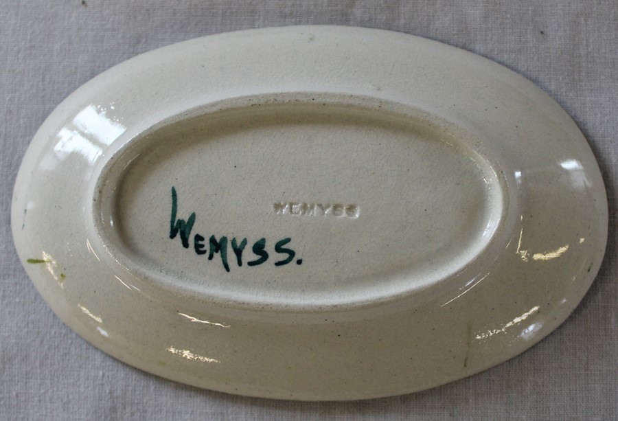 Wemyss pottery plate signed T. Goode 8/60 19.5cm, bowl 12cm (with hairline crack & possible - Image 5 of 9