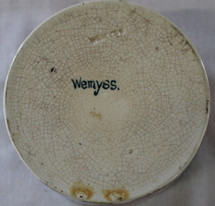 Wemyss pottery plate signed T. Goode 8/60 19.5cm, bowl 12cm (with hairline crack & possible - Image 6 of 9