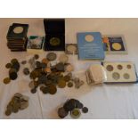 Various coins including £5 & Festival of Britain