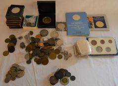 Various coins including £5 & Festival of Britain