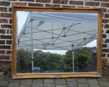 Large gilt framed mirror 135 cm x 106 cm