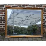 Large gilt framed mirror 135 cm x 106 cm