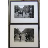 2 framed Humphrey Spender (1910-2005) photographs -  Lambeth Walk 1938 and Lambeth Walk 1940 (both