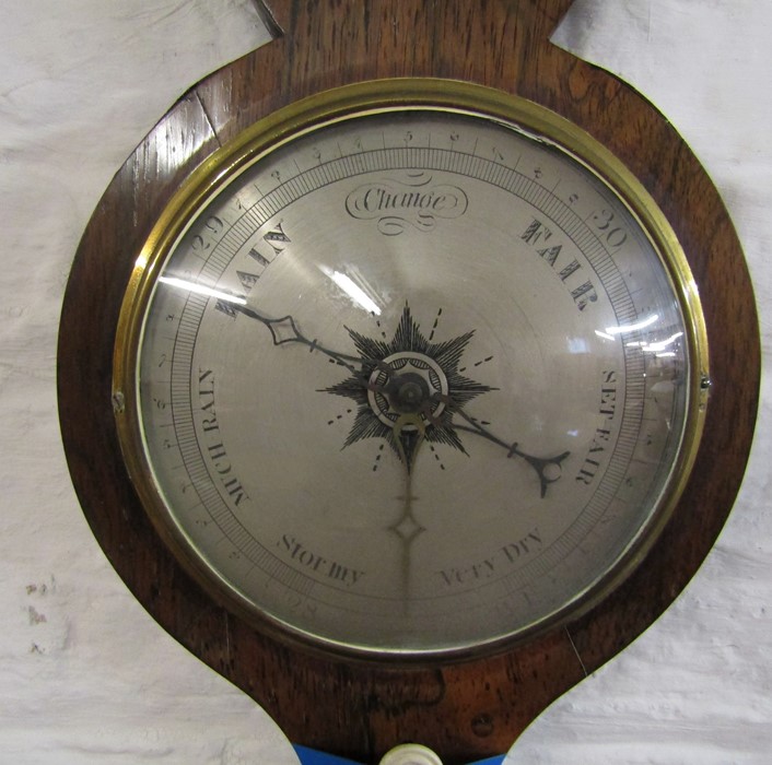 19th century Samuel of Louth barometer incorporating a spirit level H 97 cm (slight damage to top) - Image 3 of 5
