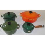 4 pieces Le Creuset oven to tableware