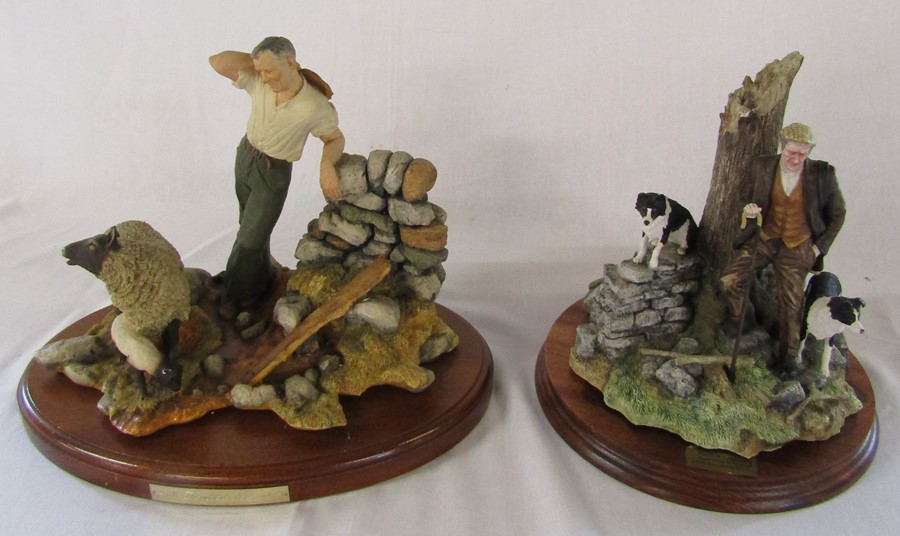 Border Fine Arts 'Flash and Lightning' James Herriot limited edition figurine 558/1250 H 27 cm (