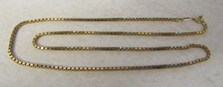 9ct gold necklace weight 18.1 g L 61 cm