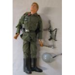 Original vintage Palitoy made German soldier Action man figure 1960/70s