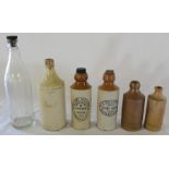 Selection of local bottles including Richardson & Low of Alford veterinary bottles, Soulby & Sons