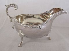 Silver cream jug Sheffield 1970 weight 6.62 ozt