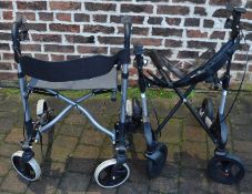 2 folding disability walkers