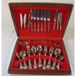 Cased canteen of cutlery by Osborne of Sheffield