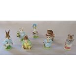 Beswick Beatrix Potter 1940s figurines - Peter Rabbit 1948, Samuel Whiskers 1948, Little Pig