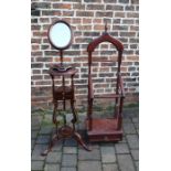 Reproduction plant stand, jacket stand and mirror