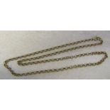 9ct gold necklace L 54 cm weight 10.3 g