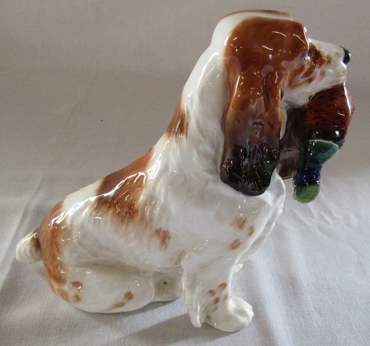 Royal Doulton spaniel with pheasant H 17 cm L 21 cm - Image 4 of 5