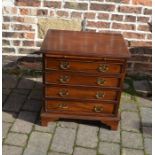 Miniature reproduction Georgian chest of drawers H 63 cm L 58 cm D 38 cm