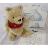 Boxed Steiff Winnie the Pooh bear limited edition 1082/2000 complete with box and certificate H 26